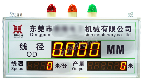 线径生产数据看板